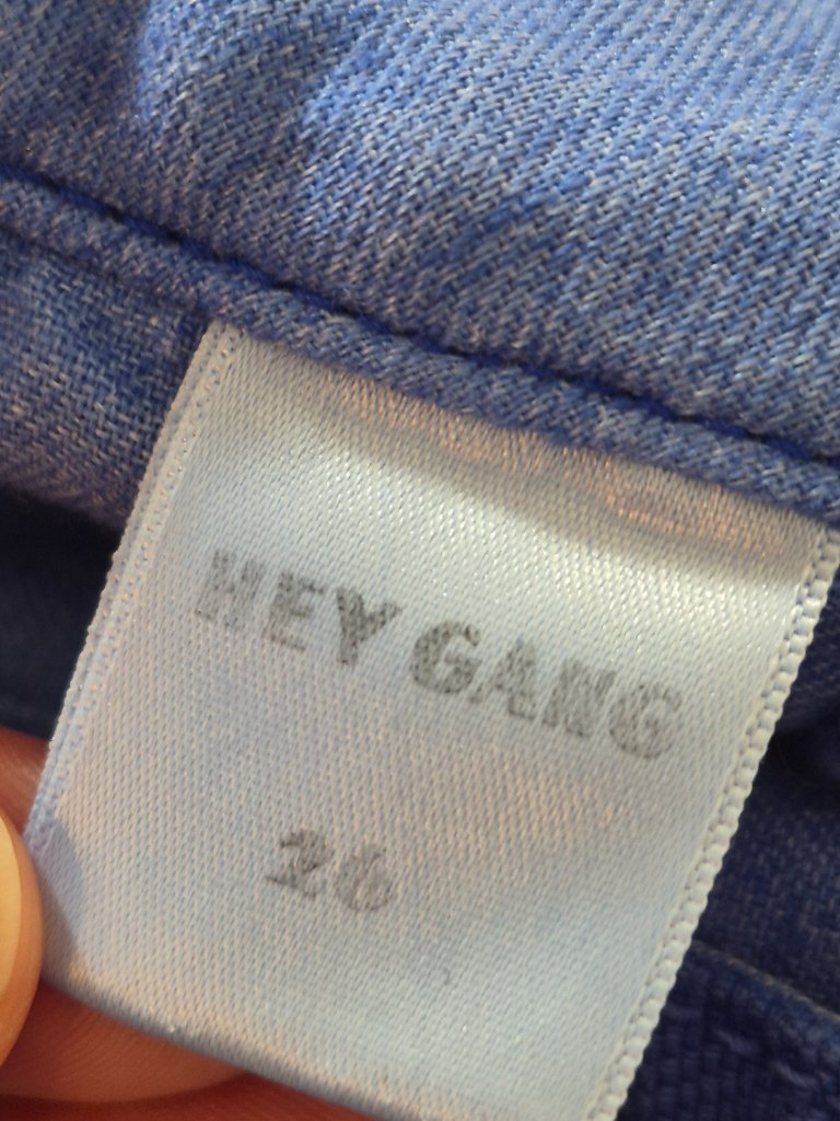 Hey Gang The Work Pant Womens 26 Periwinkle Blue Cotton Canvas Cropped Wide Leg — image 5 of 8